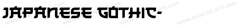 Japanese Gothic字体转换